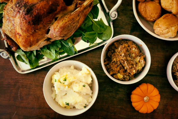 Thanksgiving turkey with sides